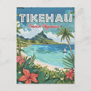 Tikehau: Waar Pink Sands ontmoet Azure Waters Briefkaart