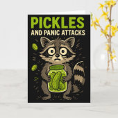 Tikels En Paniekaanvallen Wasbeer Funny  Kaart (Gele Bloem)