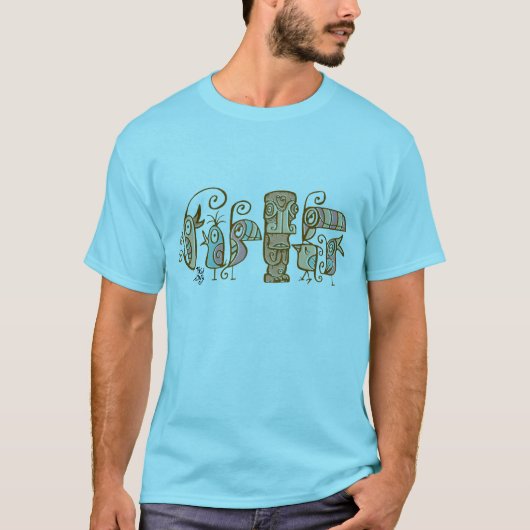 Tiki & 60's Tiki Birds T-shirt (Voorkant)