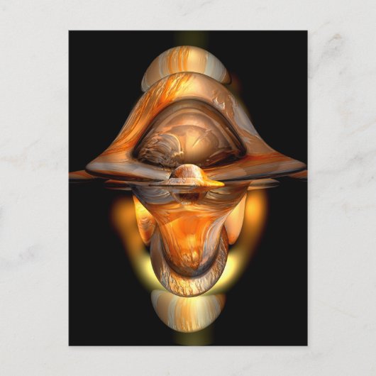 Tiki Abstract Postcard Briefkaart (Voorkant)