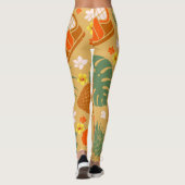 Tiki afdrukken leggings (Achterkant)