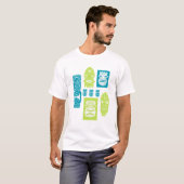 Tiki-afgodbeelden T-shirt (Voorkant volledig)