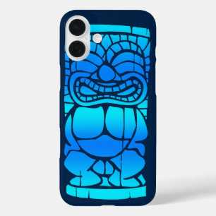 Tiki Ailani Hawaiian Sunset Blend Blue iPhone 16 Plus Hoesje