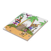 Tiki Alcohol Island Tegeltje (Zijkant)