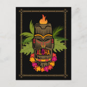 Tiki Aloha Briefkaart (Voorkant)