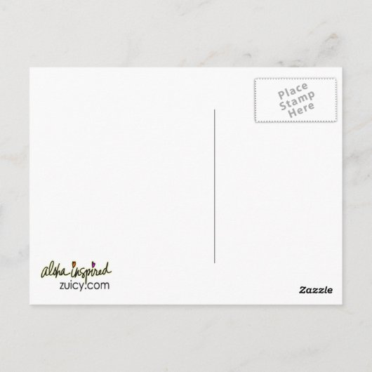 Tiki Aloha Briefkaart (Achterkant)