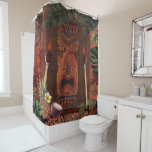 Tiki Aloha Hawaiian Rustic Tropisch eiland Douchegordijn<br><div class="desc">Douchegordijn.</div>