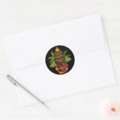 Tiki Aloha Ronde Sticker (Envelop)