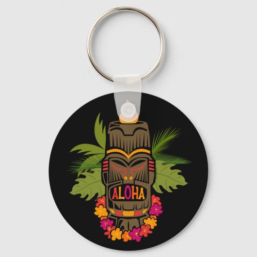 Tiki Aloha Sleutelhanger (Voorkant)