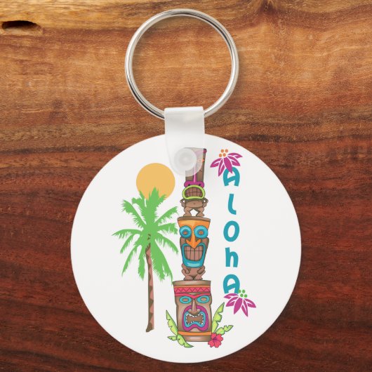 Tiki Aloha Sleutelhanger (Voorkant)