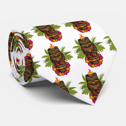 Tiki Aloha Stropdas (Opgerold)
