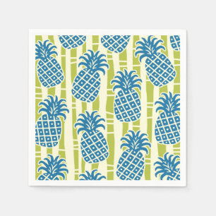 Tiki-ananas-bamboestrepenpatroon Servet