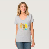 Tiki Ananas Luau T-Shirt (Voorkant volledig)