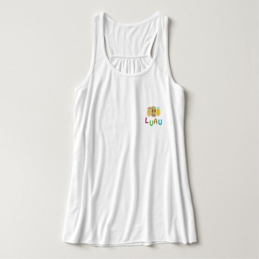 Tiki Ananas Luau T-Shirt (Design voorkant)