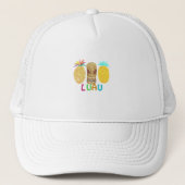 Tiki Ananas Luau Trucker Pet (Voorkant)