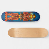 Tiki Angry Rotting Teeth Totem Persoonlijk Skateboard (Horizontaal)