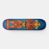 Tiki Angry Rotting Teeth Totem Persoonlijk Skateboard (Horizontaal)