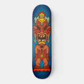 Tiki Angry Rotting Teeth Totem Persoonlijk Skateboard (Voorkant)