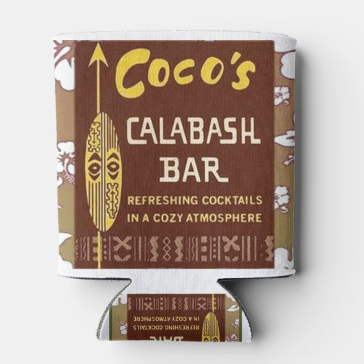 Tiki Art - Cocos Calabash Bar Blikjeskoeler (Achterkant)