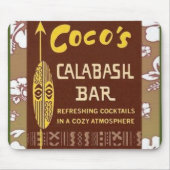 Tiki Art - Cocos Calabash Bar Muismat (Voorkant)