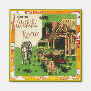 Tiki Art - Exotic Waikiki Room Magneet
