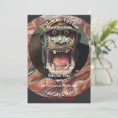 Tiki-balk van partij kaart (Staand voorkant)