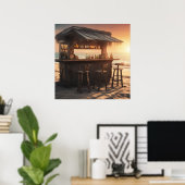 Tiki Bar - 6 - Poster (Thuiskantoor)