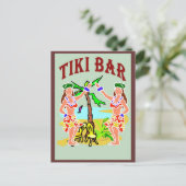 Tiki Bar Briefkaart (Staand voorkant)