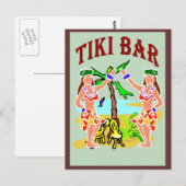 Tiki Bar Briefkaart (Voorkant / Achterkant)