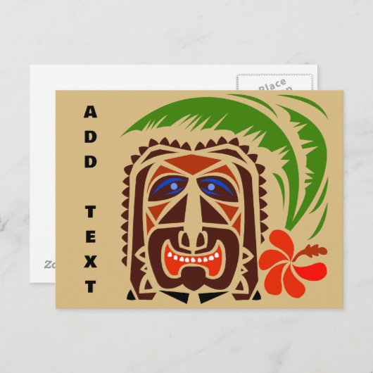 Tiki Bar, Briefkaart (Voorkant / Achterkant)