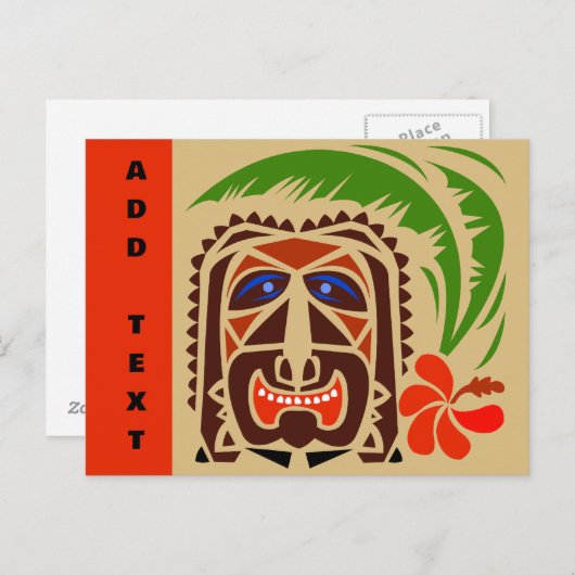 Tiki Bar, Briefkaart (Voorkant / Achterkant)