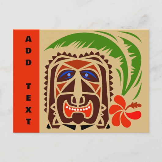 Tiki Bar, Briefkaart (Voorkant)