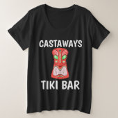 TIKI BAR CASTAWAYS Basic Dark T-Shirts (Design voorkant)