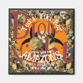 Tiki Bar Feest met de Amazones op de modderbanken Magneet (Voorkant)