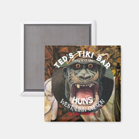 Tiki Bar-feest met de HUNS op het wad Magneet (Voorkant / Achterkant)