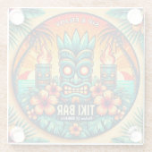 Tiki Bar Glass Onderzetter Glazen Onderzetter (Achterkant)