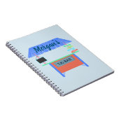 Tiki Bar in blauw Notitieboek (Rechterzijde)