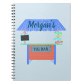 Tiki Bar in blauw Notitieboek (Voorkant)