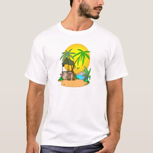 Tiki Bar Island T-shirt (Voorkant)