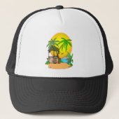 Tiki Bar Island Trucker Pet (Voorkant)