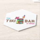 Tiki Bar Kartonnen Onderzetters (Schuin)