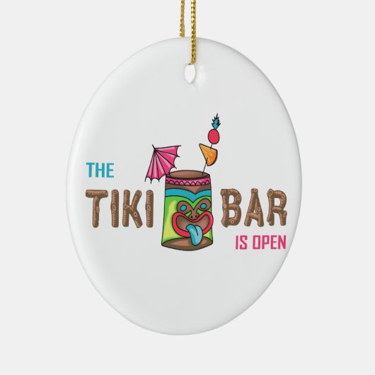 Tiki Bar Keramisch Ornament (Rechts)