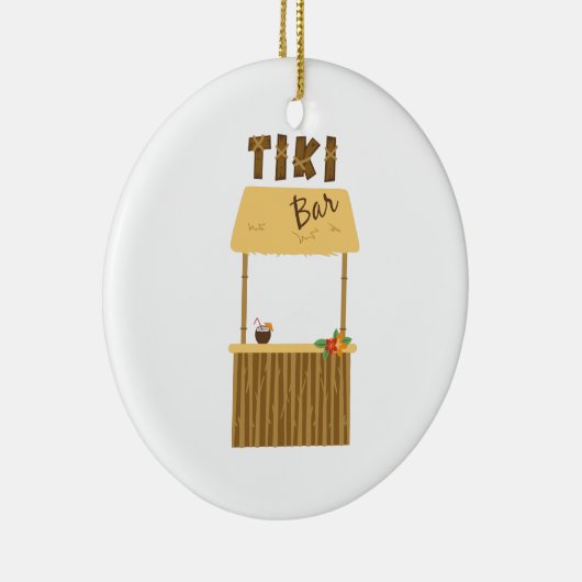 Tiki Bar Keramisch Ornament (Rechts)
