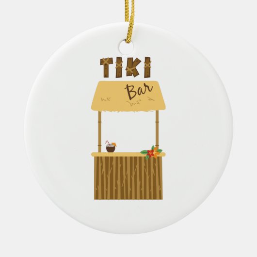 Tiki Bar Keramisch Ornament (Voorkant)