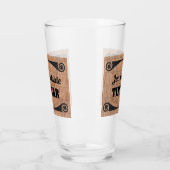 Tiki Bar met naam Bamboo Reed Achtergrond Glas (Links)