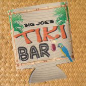 Tiki Bar met naam papegaaien Blikjeskoeler