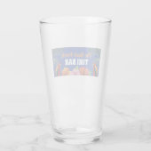 Tiki Bar met naam, wortels, Hibiscus Glas (Achterkant)