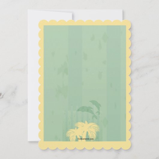 Tiki Bar met uitnodiging tot dolfijnen (Achterkant)