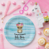  Tiki Bar Monogrammed Party Napkins Papieren Bordje (Feest)