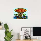 Tiki Bar, naam toevoegen Poster (Thuiskantoor)